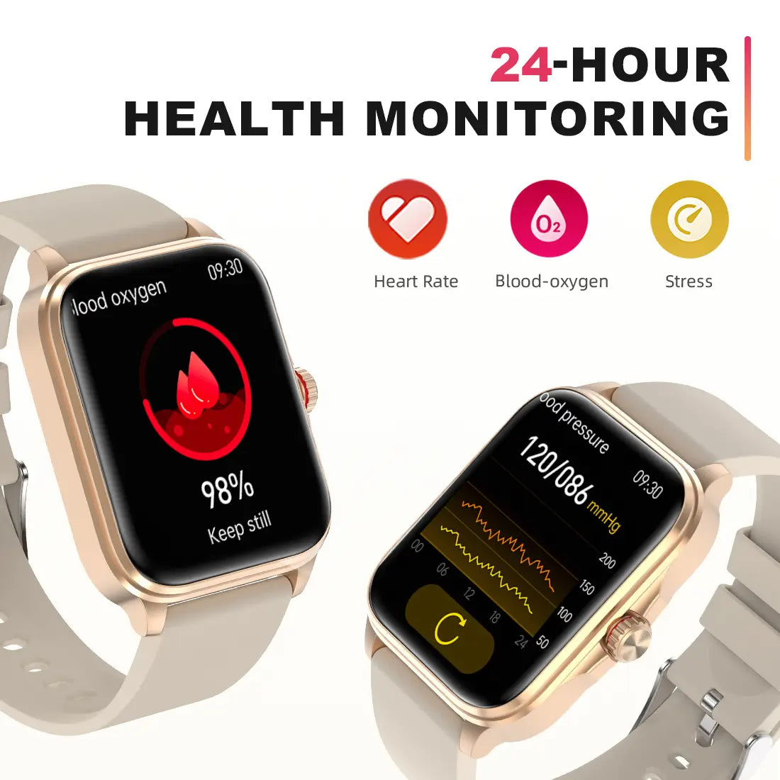 Tousains smartwatch P1 with 24-hour health monitoring 
