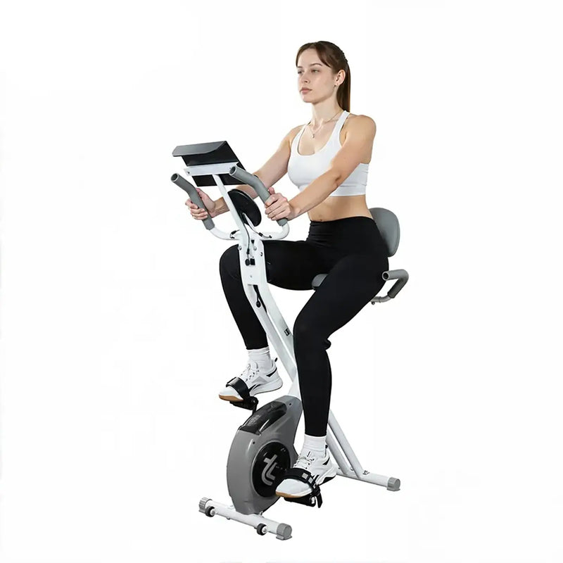 collapsible stationary bicycle Foldable Upright Exercise Bike with 16-Level Magnetic Resistance XB01 Bike is a comprehensive fitness solution XTERRA FB160 Folding Stationary Bike