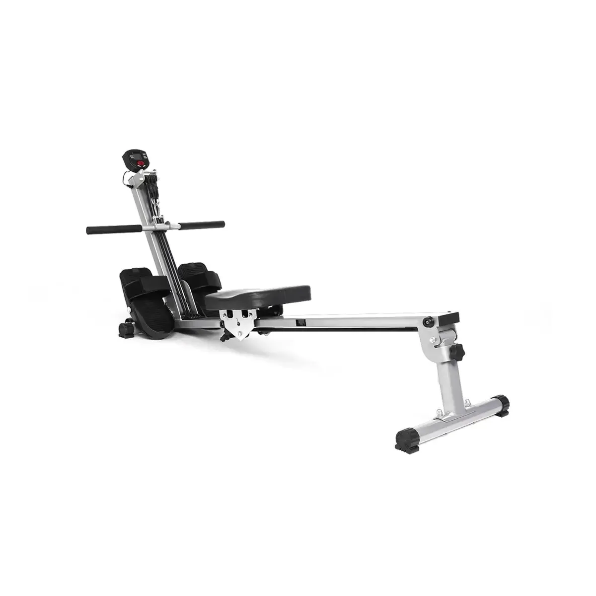 Tousains foldable rowing machine in silver
