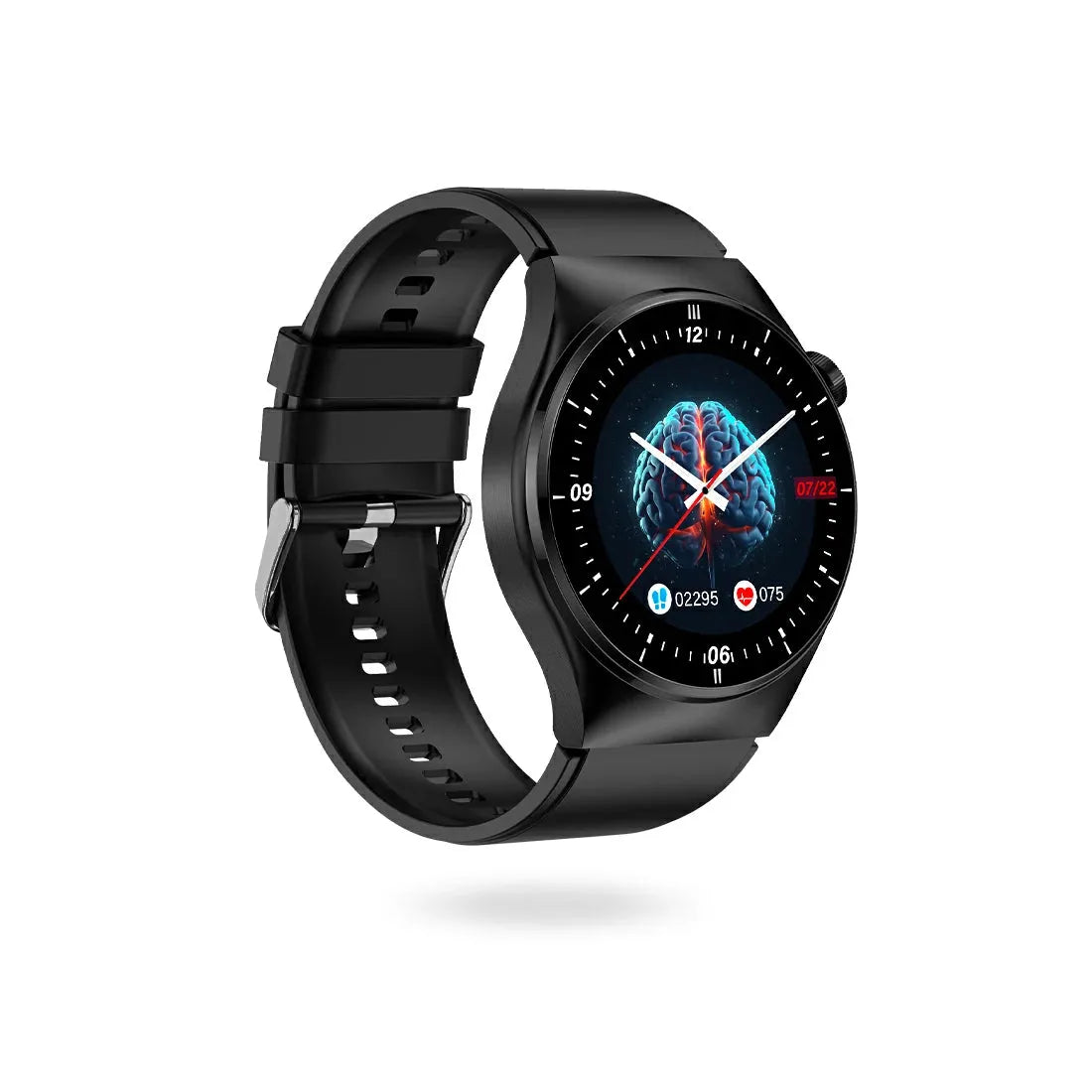 Tousains smartwatch H1 with black rubber strap