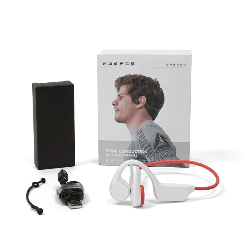 Tousains bone conduction headphones in the box