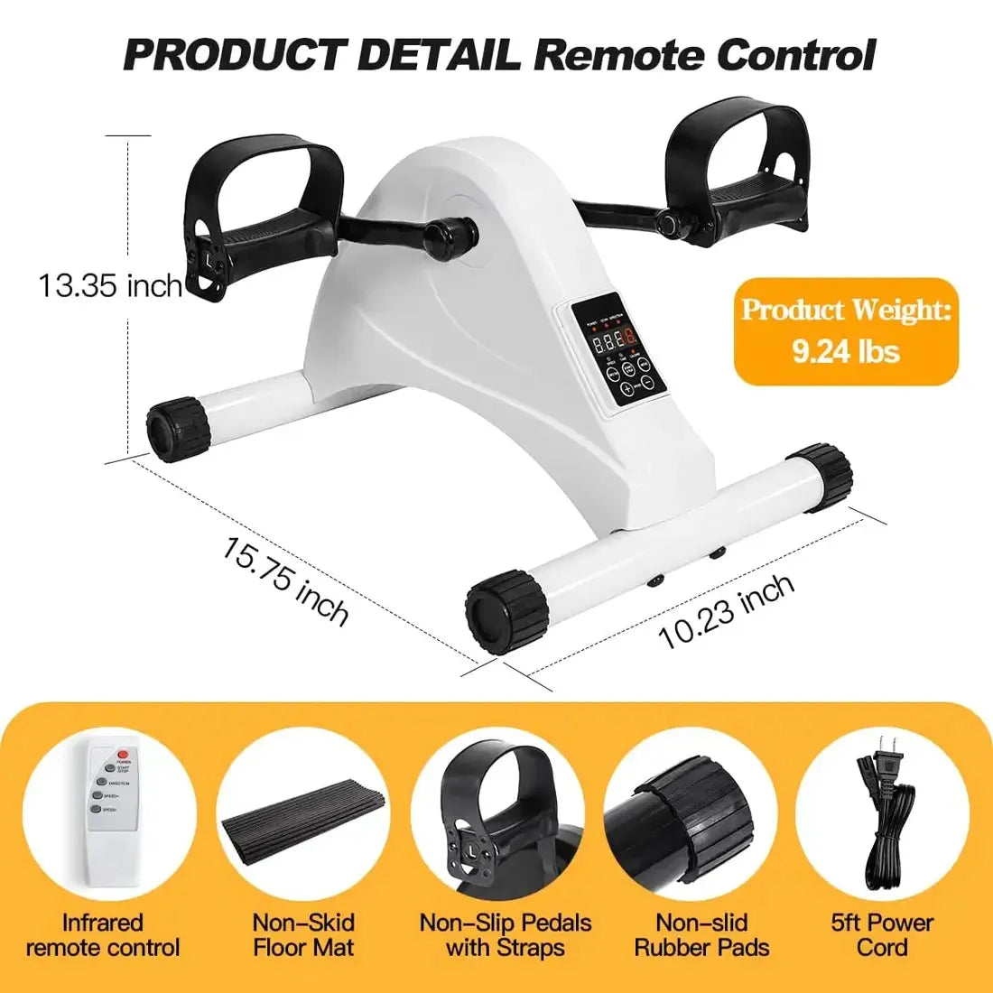 Tousains mini electric exercise bike with warm details