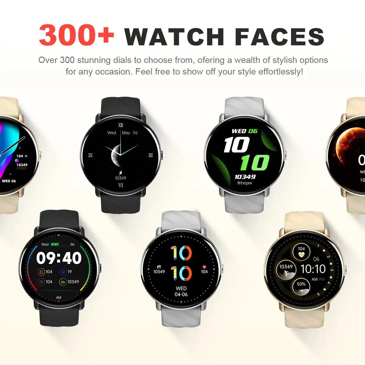 Tousains smartwatch P2 with 300+ watch faces