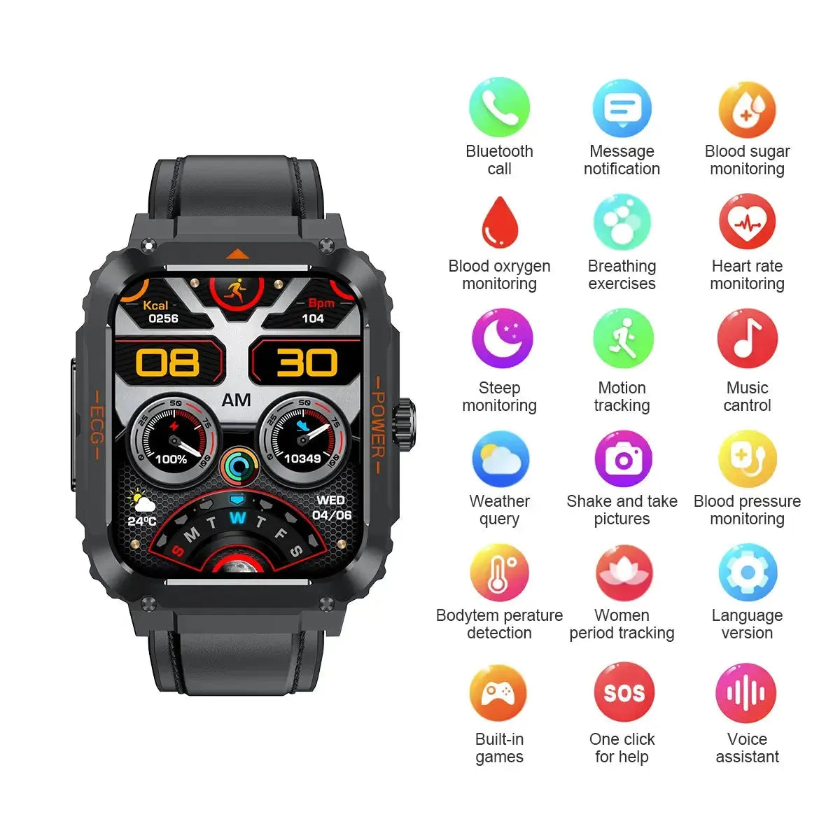 Tousains smartwatch S1 with all functions
