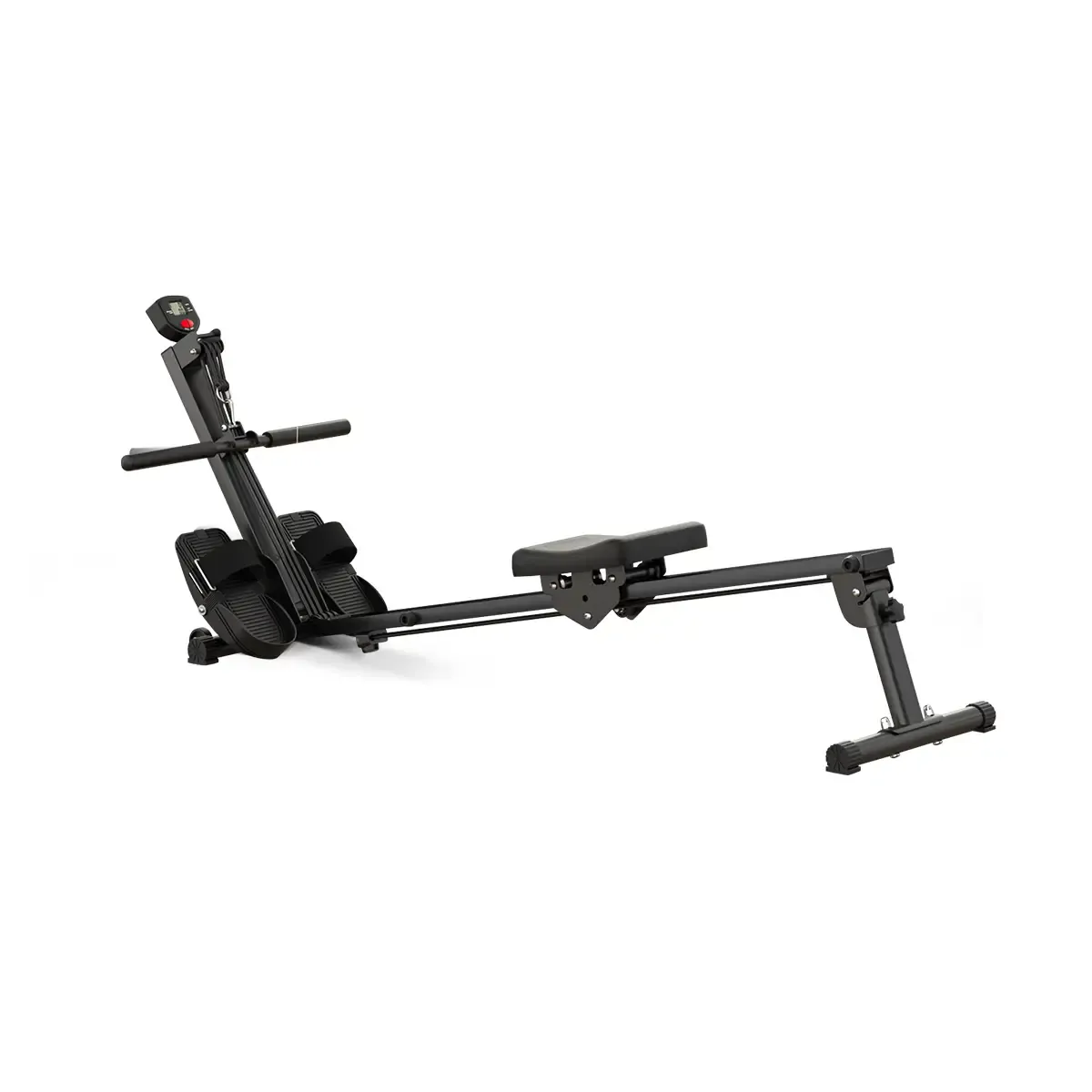 Tousains foldable rowing machine in black