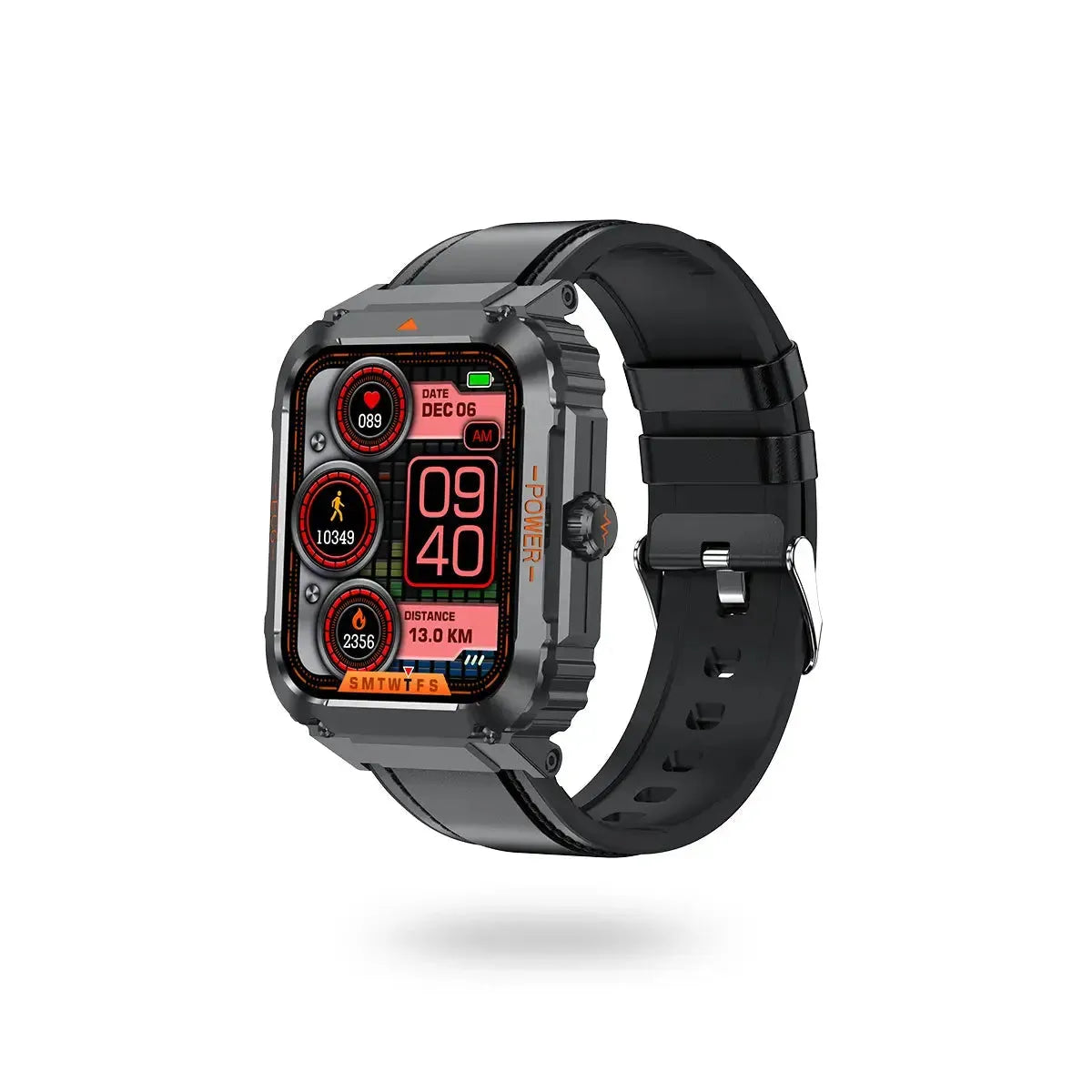Tousains smartwatch S1 with black leather strap