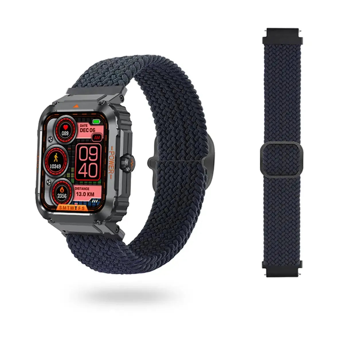 Tousains smartwatch S1 with navy woven band